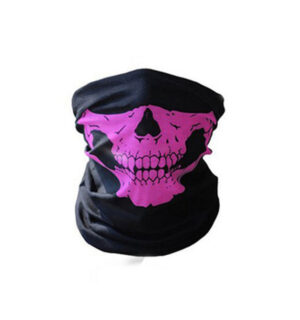 Masca tip bandana / esarfa protectoare – Pink Skull