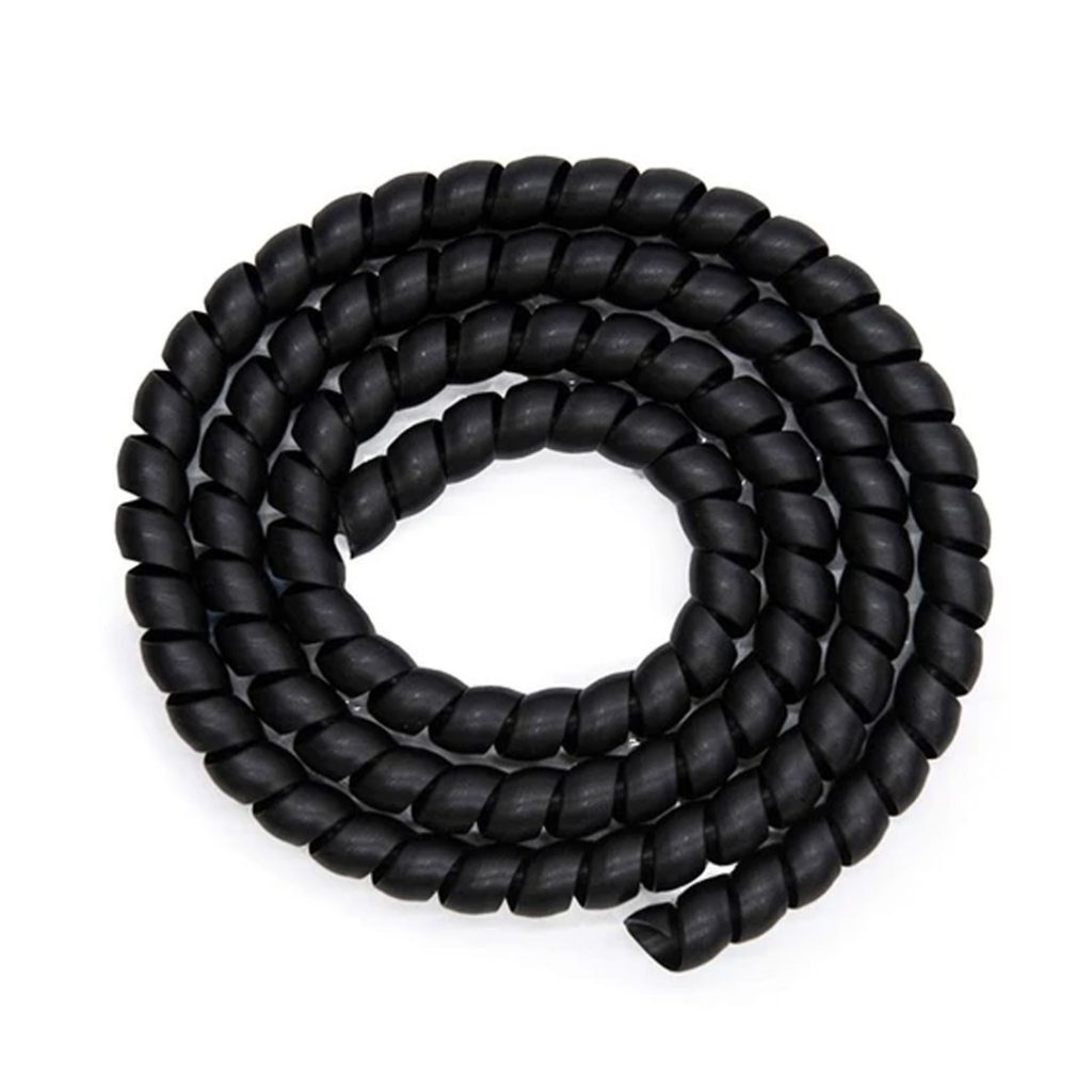Protectie spiralata neagra pentru cabluri