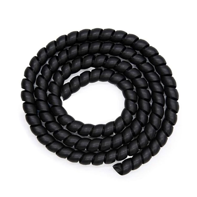 Protectie spiralata neagra pentru cabluri trotinete