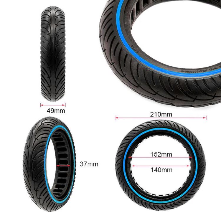 Anvelopa plina 8.5x2 negru albastru Nedong trotinete Xiaomi