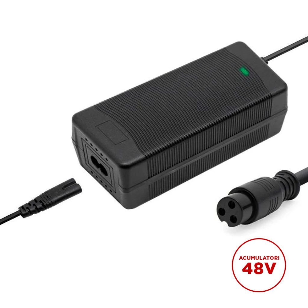 Incarcator 54.6V 2A cu mufa GX16 3 pini