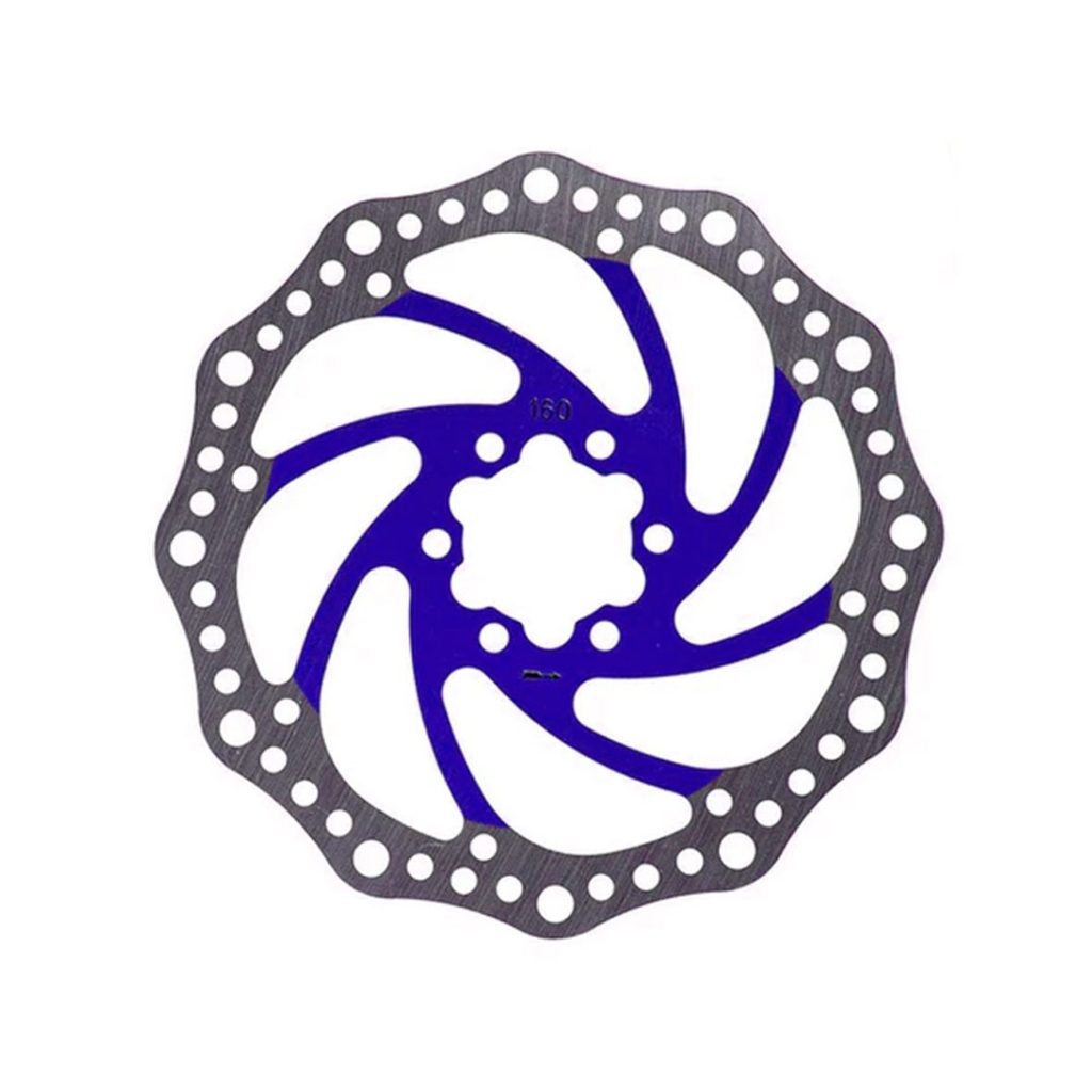 Disc frana 160 mm 6 gauri albastru