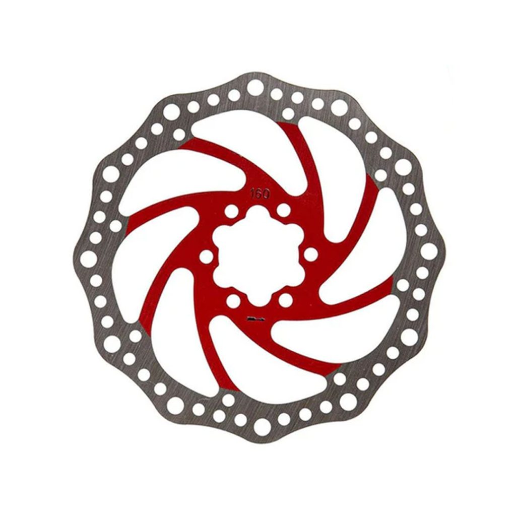 Disc frana 160 mm 6 gauri rosu