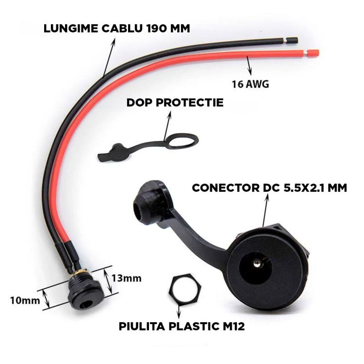Port mufa incarcare 5.5x2.1 mm