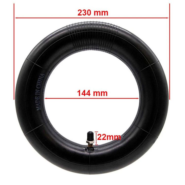 Camera de aer 10x2.50 - valva dreapta trotinete electrice