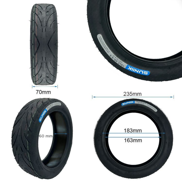 Cauciuc 10x2.5-6.5 SUNIIK cu gel anti-pana