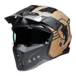 Casca de protectie trotinete stil retro vintage cu viziera