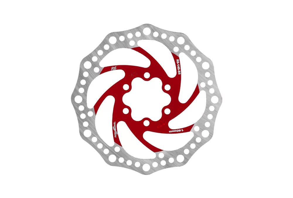 Disc frana 140 mm 6 gauri rosu