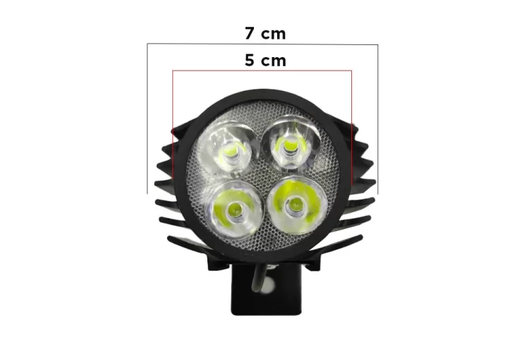 Far cu 4 leduri si claxon Kugoo dimensiuni