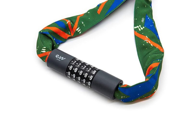 Lant Anti-Furt Trotinete cu cifru si imbracaminte texila multicolor