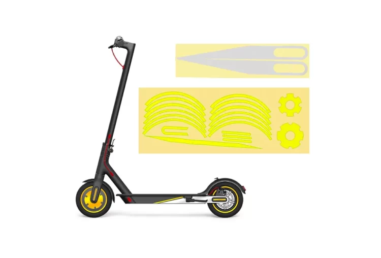 Kit stickere reflectorizate Xiaomi galben