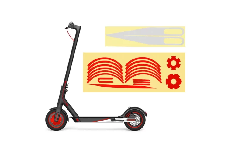 Kit stickere reflectorizate Xiaomi rosu