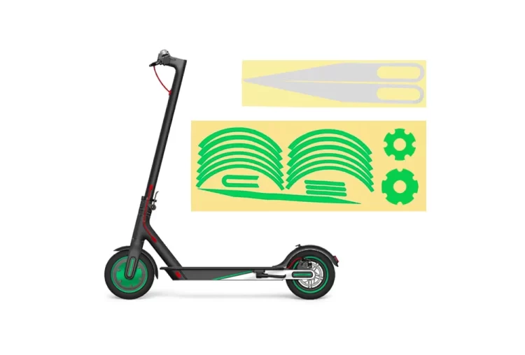 Kit stickere reflectorizate Xiaomi green