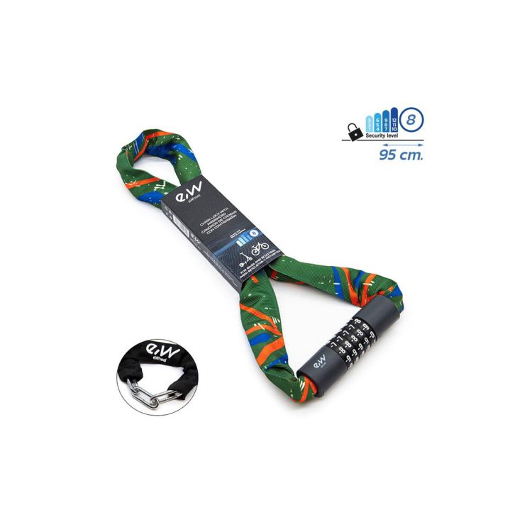 Lant Anti-Furt Trotinete cu cifru si imbracaminte texila multicolor EWHEEL