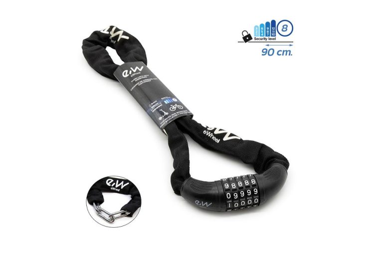 Incuietoare Anti-Furt cu cifru si imbracaminte texila neagra