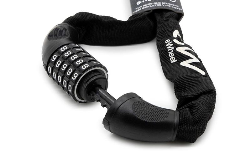 Incuietoare Anti-Furt cu cifru si imbracaminte texila neagra EWheel