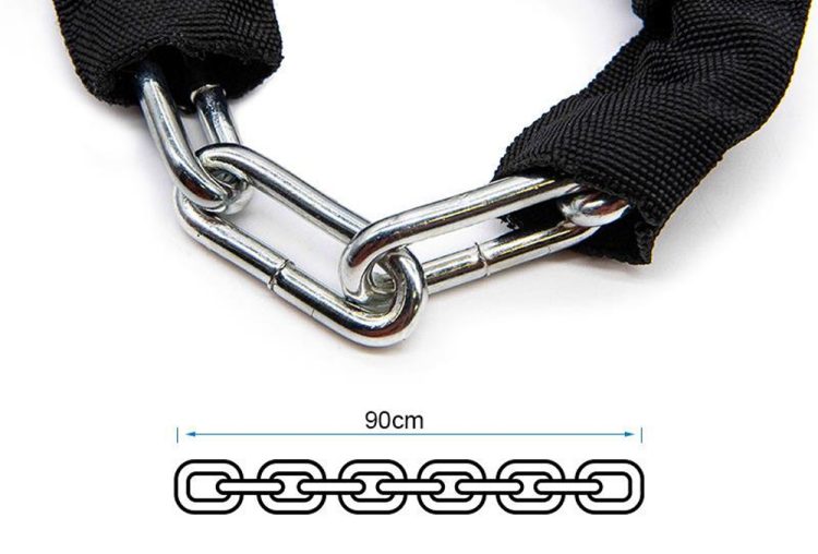 Incuietoare Anti-Furt cu cifru si imbracaminte texila neagra EWheel