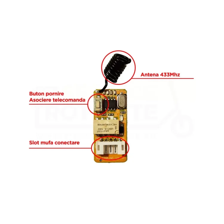 Limitator de viteza cu telecomanda pentru trotinete electrice