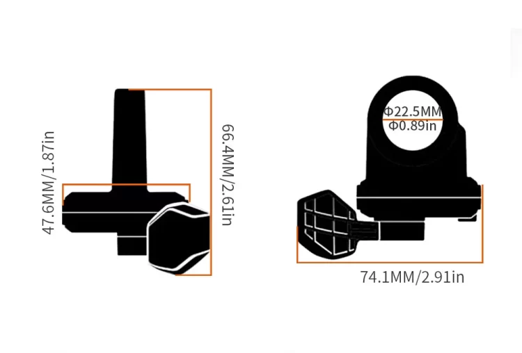 Maneta acceleratie la deget pentru trotinete electrice