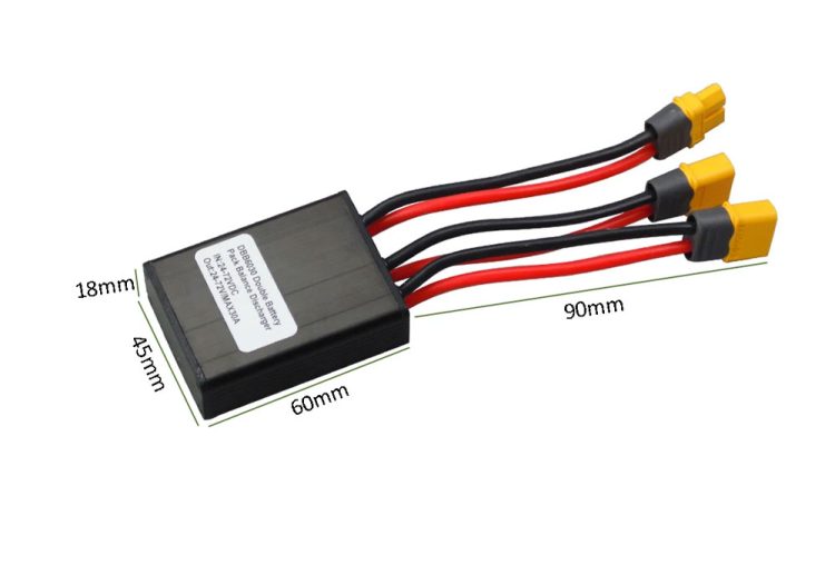 Modulator pentru montaj doi acumulatori 24-72V 30A