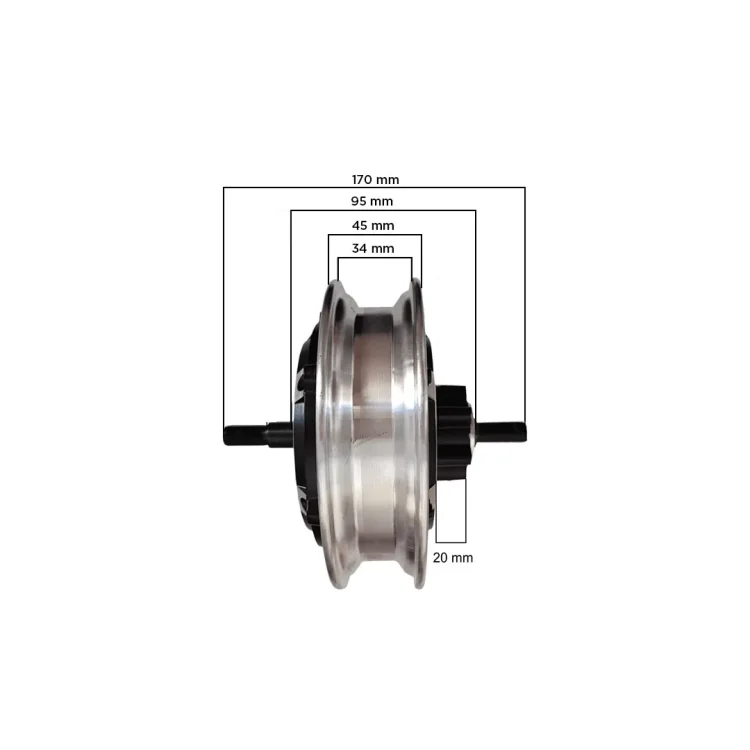 Motor trotineta 48V 800W dimensiuni