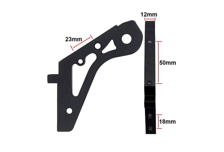 Piesa de legatura stanga pentru furca spate a trotinetelor electrice KuKirin G2 Max