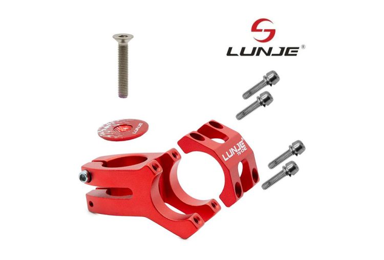 Pipa ghidon trotineta 31.8 mm rosu LUNJE