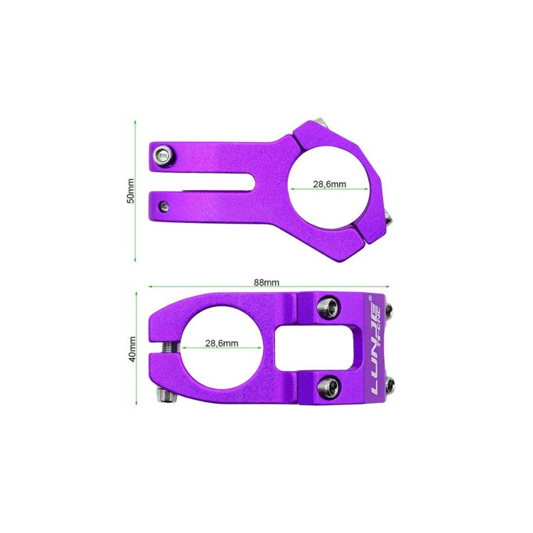 Pipa ghidon trotineta 31.8 mm mov LUNJE