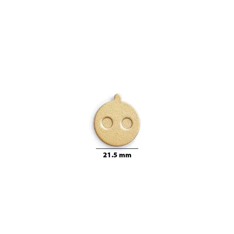 Placute de frana 21.5 mm metalice
