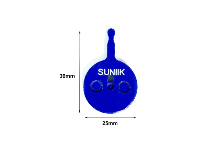 Placute de frana 25x36 mm dimensiuni
