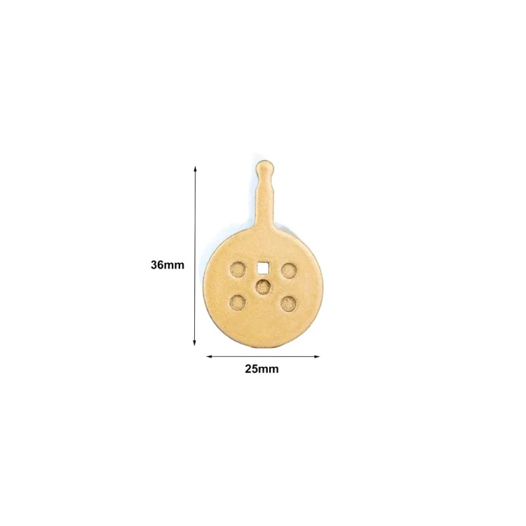 Placute de frana 25x36 mm metalice dimensiuni
