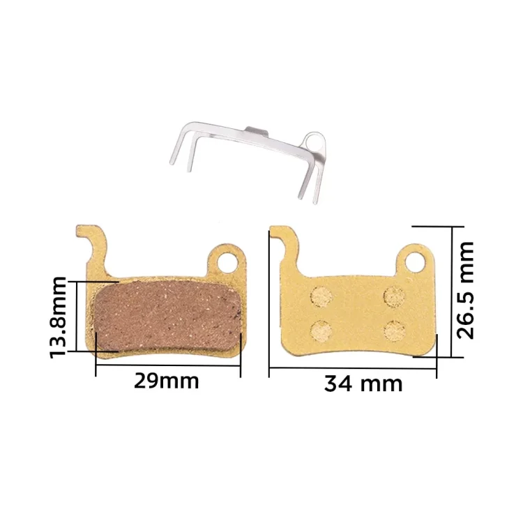 Placute de frana 34x26.5 mm metalice