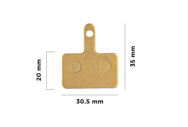 Placute de frana 35x30.5x20 metalice dimensiuni