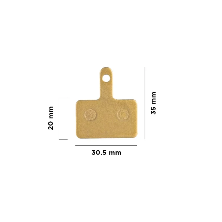 Placute de frana 35x30.5x20 metalice dimensiuni