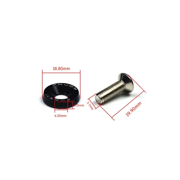 Saibe si suruburi decorative negre pentru trotinete electrice