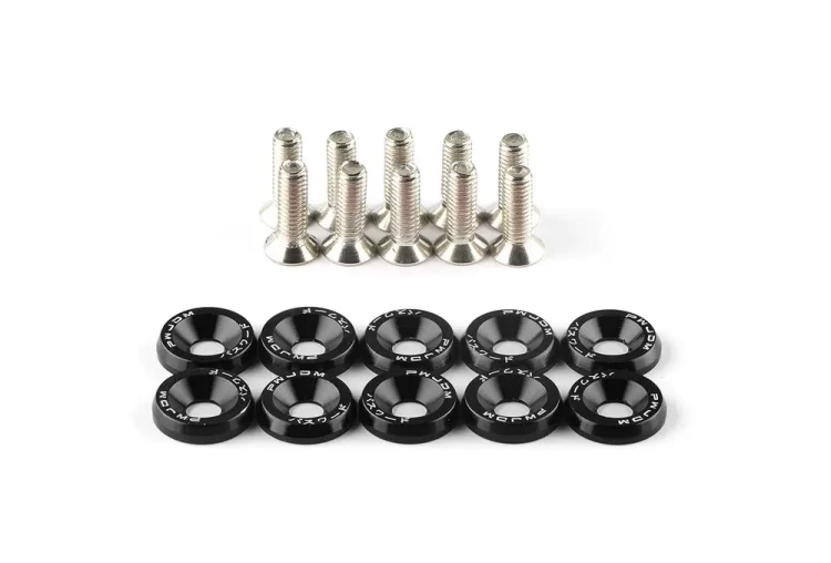 Saibe si suruburi decorative negre pentru trotinete electrice