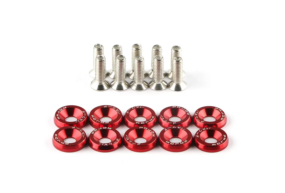 Saibe si suruburi decorative rosii pentru trotinete electrice