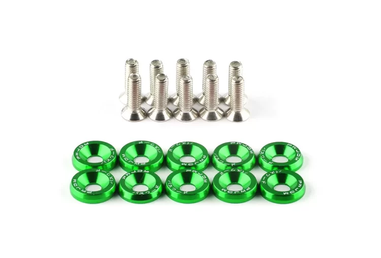 Saibe si suruburi decorative verzi pentru trotinete electrice