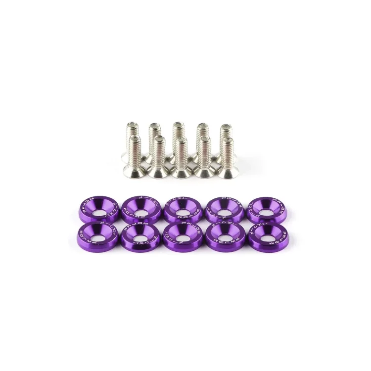 Saibe si suruburi decorative mov pentru trotinete electrice