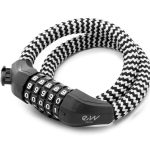 Sistem Anti-Furt Trotinete cu cifru si design texil alb cu negru