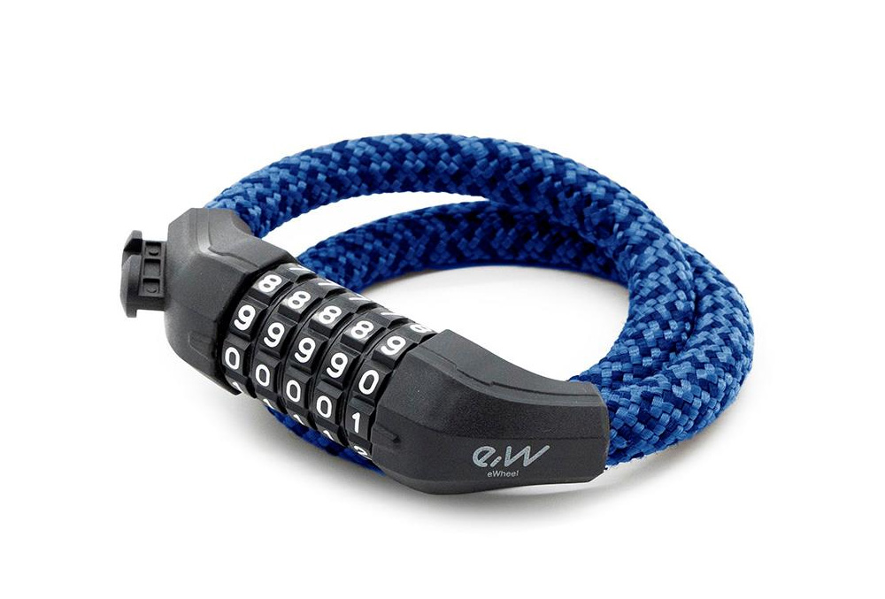 Sistem Anti-Furt Trotinete cu cifru si design texil albastru