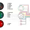 Cablu display lumini si frane - controller Diagrama