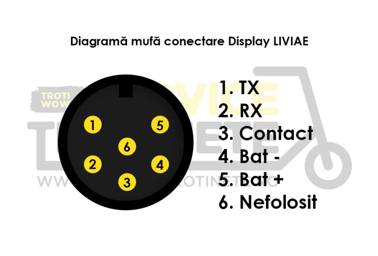 Diagrama connectare display Liviae