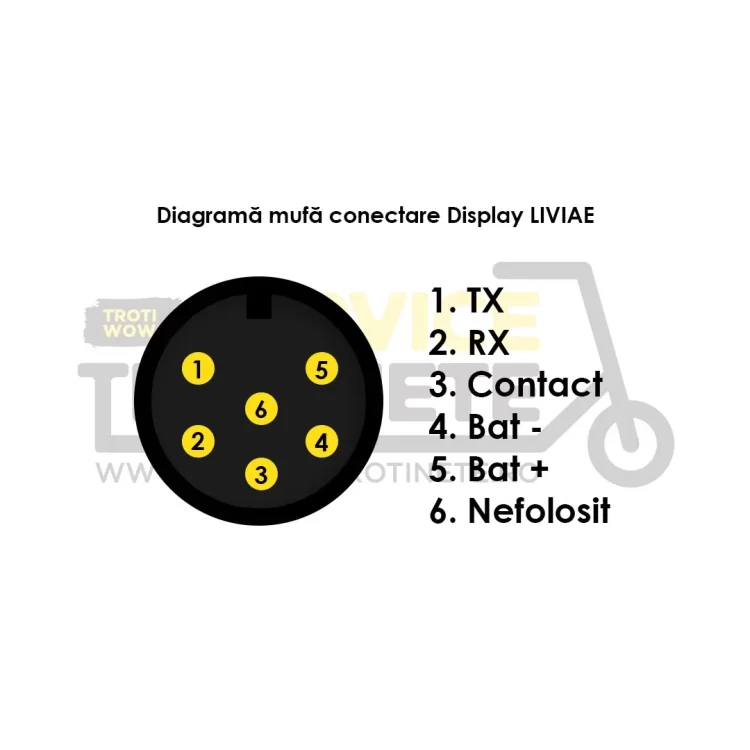 Diagrama connectare display Liviae