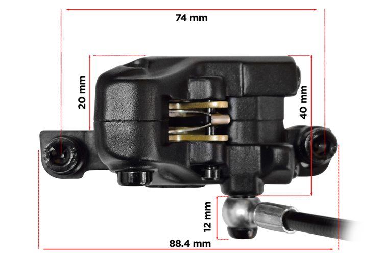 Etrier hidraulic coreride pentru trotinete electrice