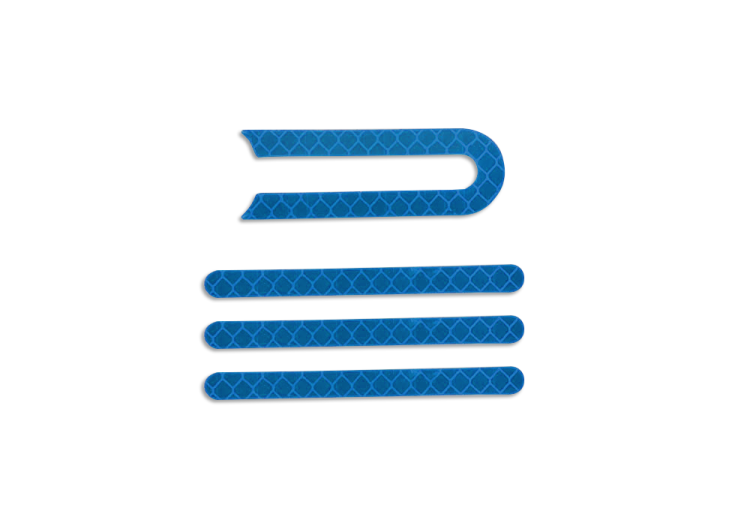 Set Stiker reflectorizant albastru Xiaomi M365