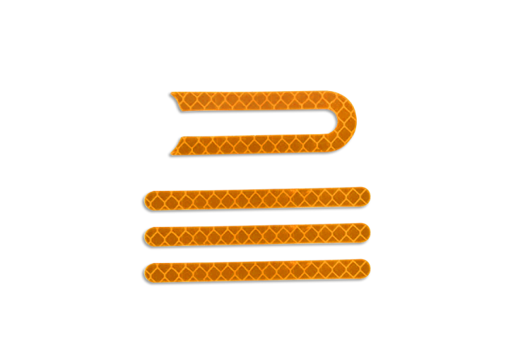 Set Stiker reflectorizant portocaliu Xiaomi M365