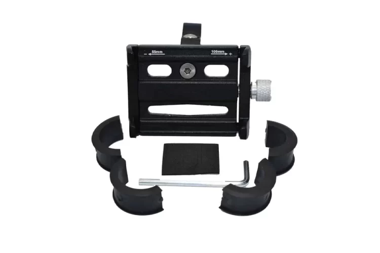 Suport telefon mobil pentru trotinete electrice negru