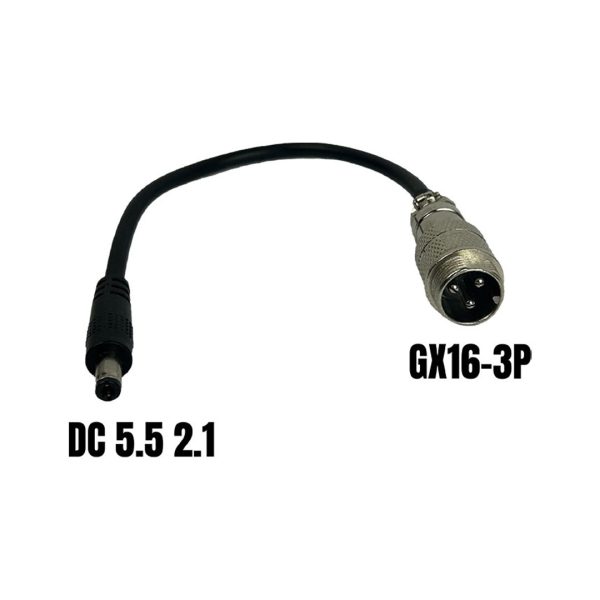Adaptor mufa de incarcare GX16 - DC 5.5-2.1