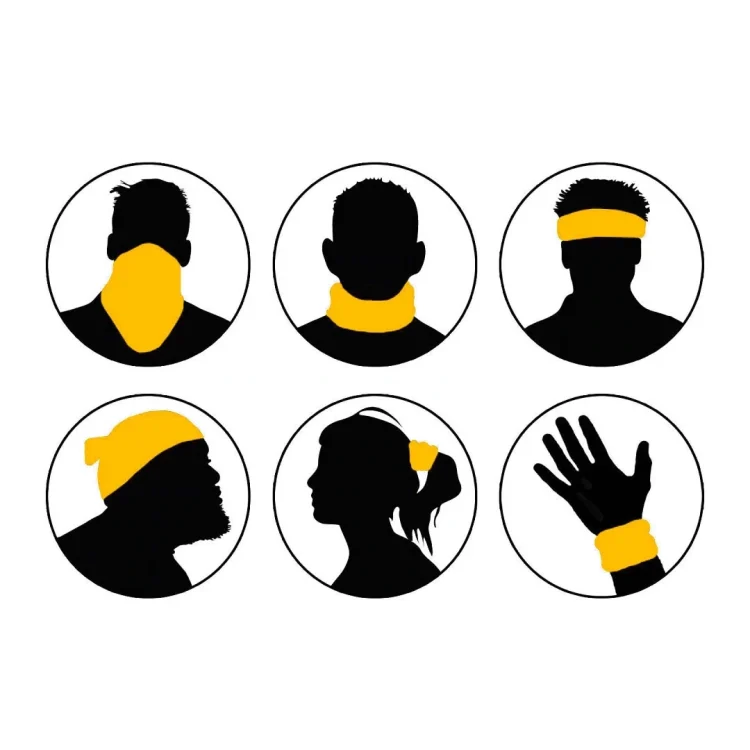 Masca tip bandana esarfa protectoare 3D Metode de prindere